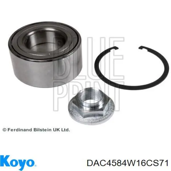 Комплект підшипник маточини передньої Koyo DAC4584W16CS71 ціна, від 25.39 USD