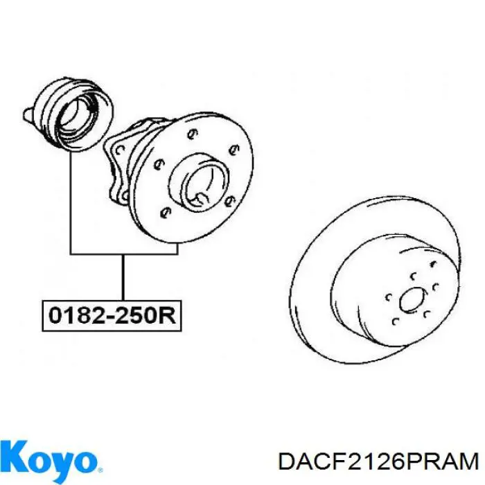 DACF2126PRAM Koyo Маточина задня
