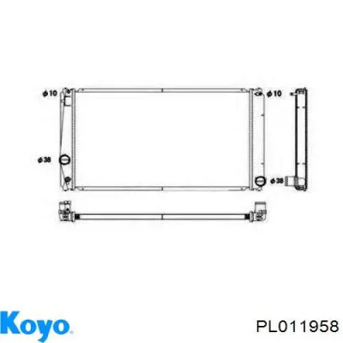 PL011958 Koyo Радіатор охолодження двигуна