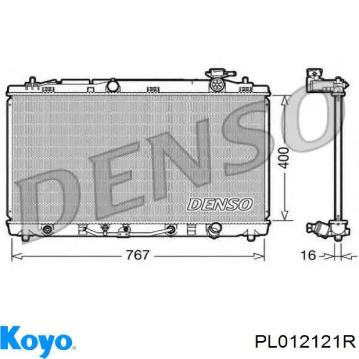 Радіатор основний Sato Tech R12108 ціна, від 108.16 USD