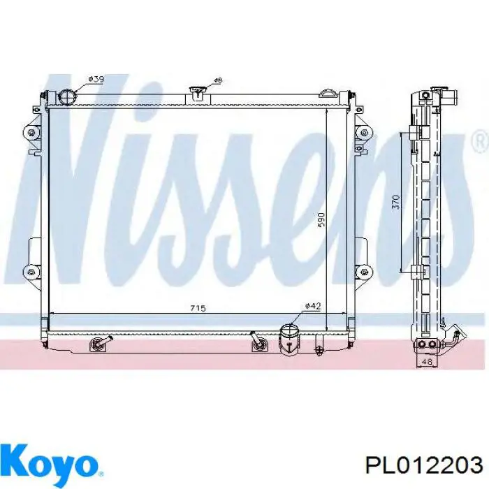 Радіатор основний Polcar 8184081 ціна, від 158.61 USD