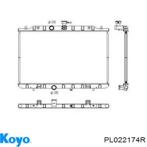 Купити FP50A1446 FPS Радіатор двигуна