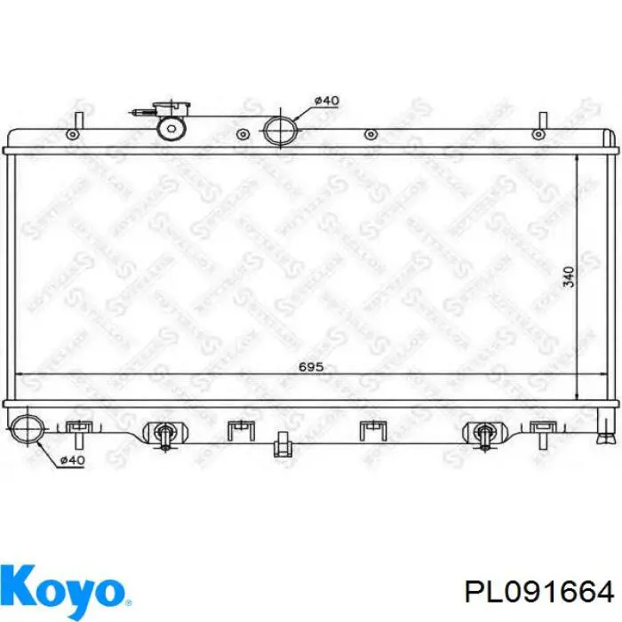 Радіатор FP67A1402KY Koyorad