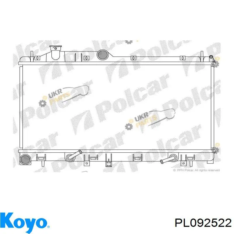 PL092522 Koyo Радіатор охолодження двигуна