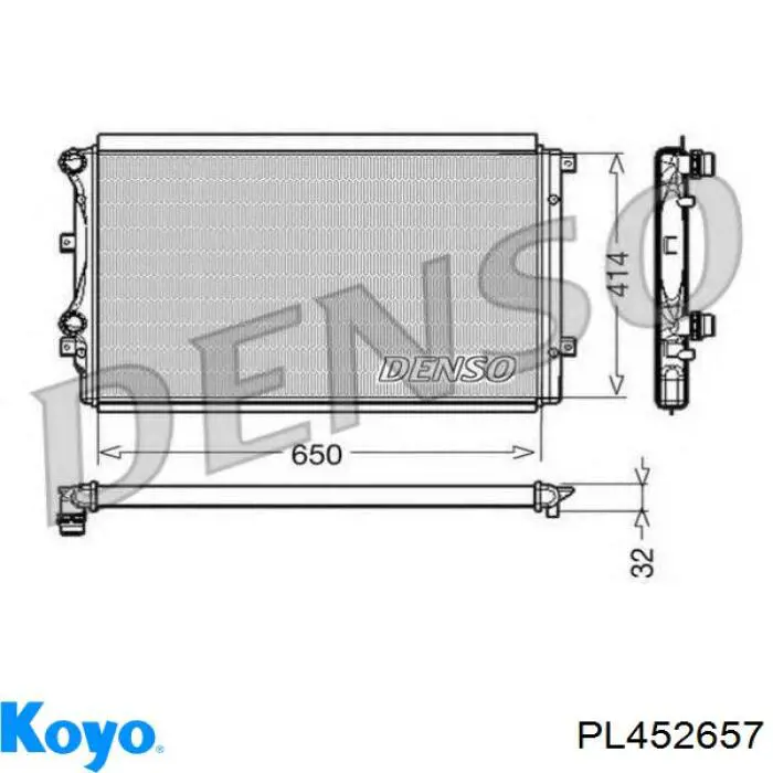 PL452657 Koyo Радіатор охолодження двигуна