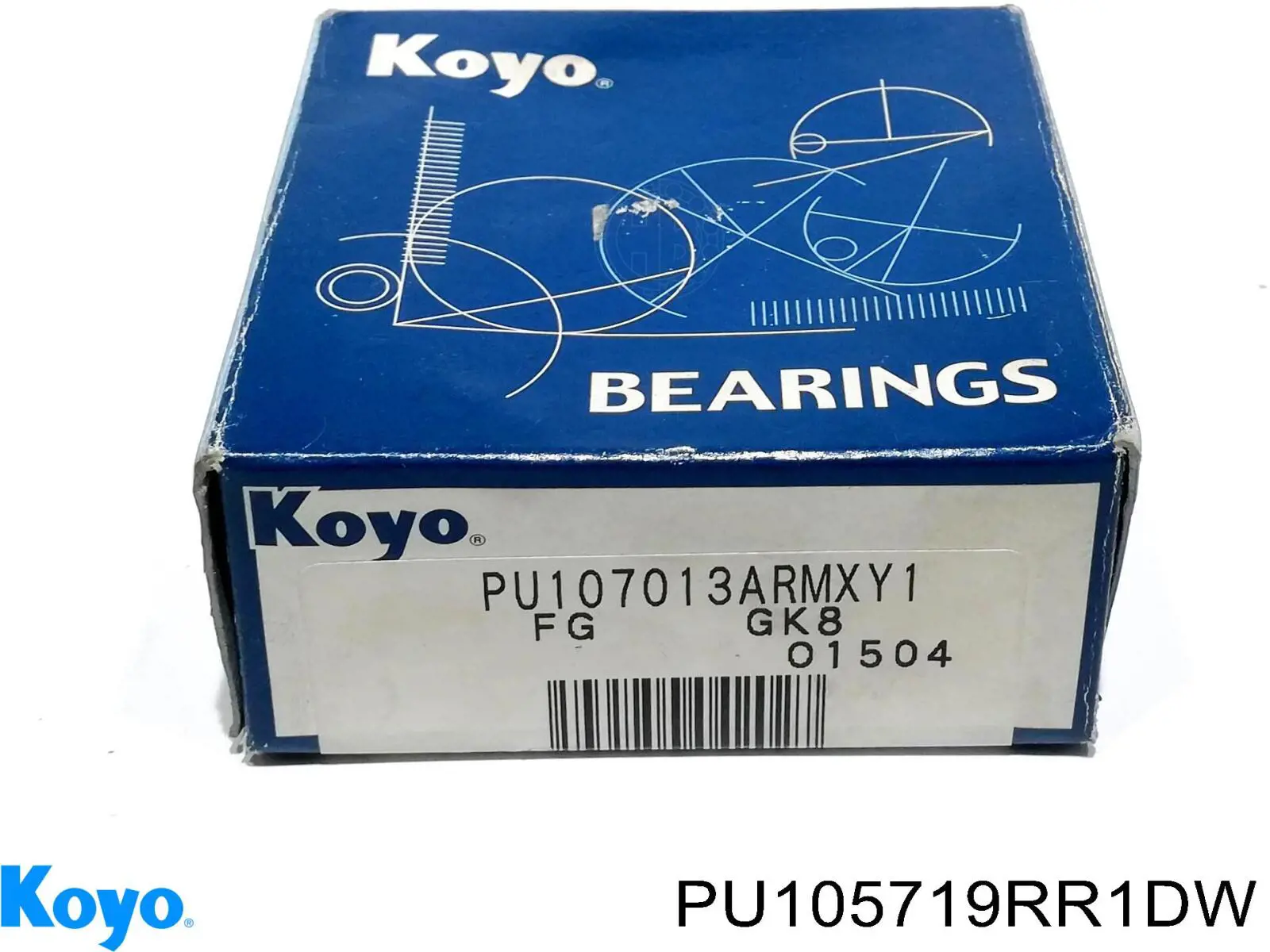 Ролик натягувача ременя ГРМ PU105719RR1DW Koyo