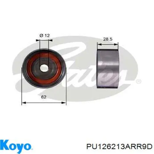 Ролик ременя ГРМ, паразитний Koyo PU126213ARR9D ціна, від 8.24 USD