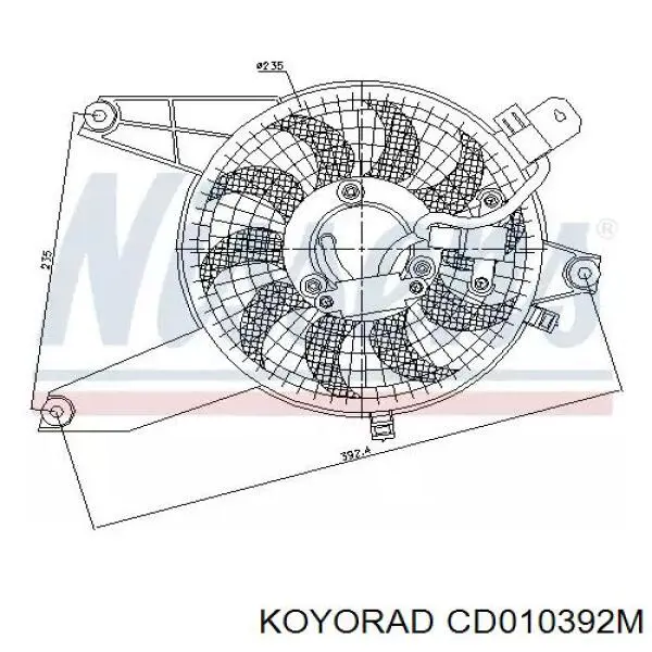 Конденсатор кондиціонера Koyorad CD010392M ціна, від 80.23 USD