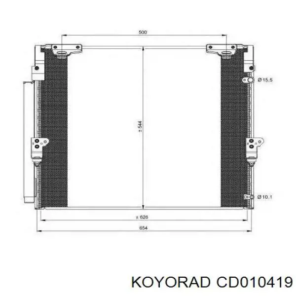 Радіатор кондиціонера CD010419 Koyorad