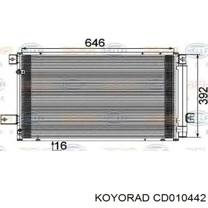 Радіатор кондиціонера CD010442 Koyorad