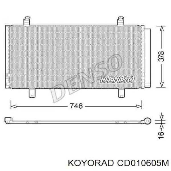 Радіатор кондиціонера CD010605M Koyorad