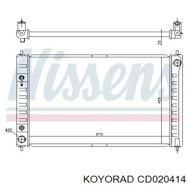 Конденсатор кондиціонера Koyorad CD020414 ціна, від 84.23 USD