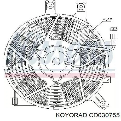 Радіатор кондиціонера CD030755 Koyorad