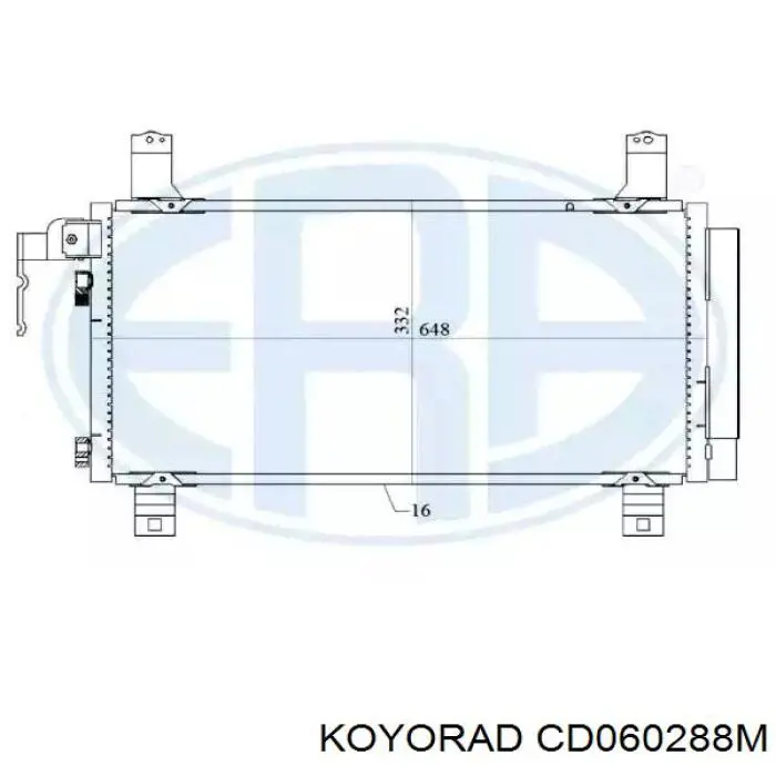 CD060288M Koyorad радіатор кондиціонера
