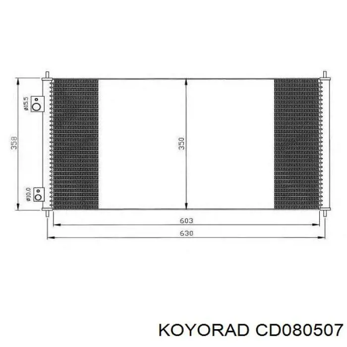 Радіатор кондиціонера CD080507 Koyorad