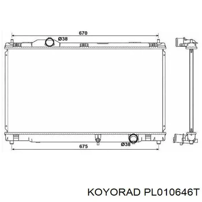 Радіатор PL010646T Koyorad
