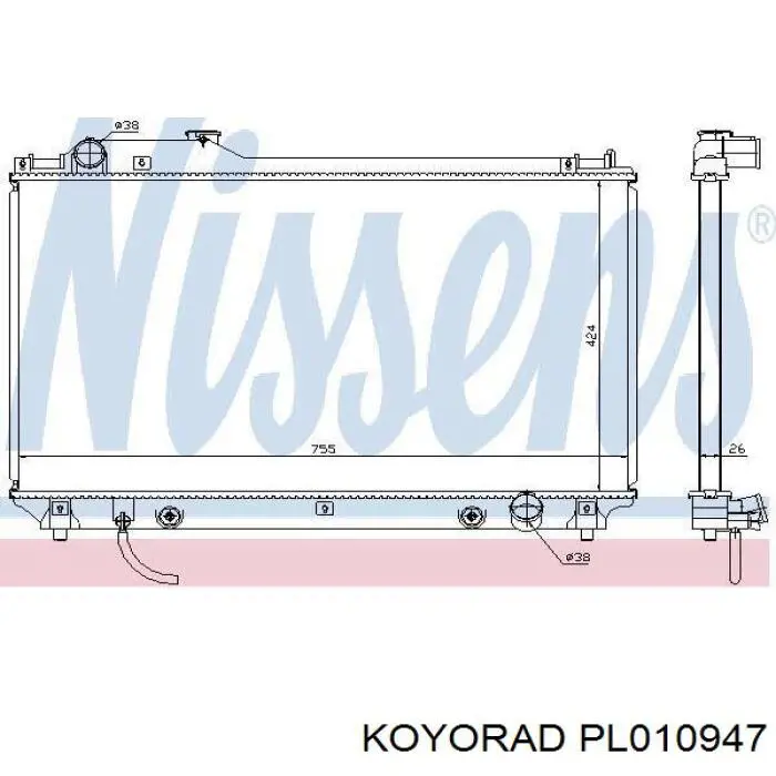 Радіатор PL010947 Koyorad