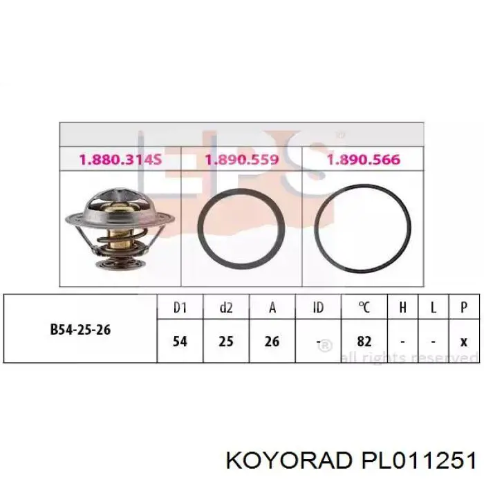 Купити PL011251 Koyorad Радіатор двигуна