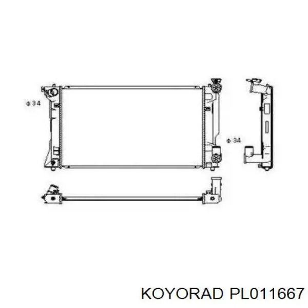 Радіатор PL011667 Koyorad