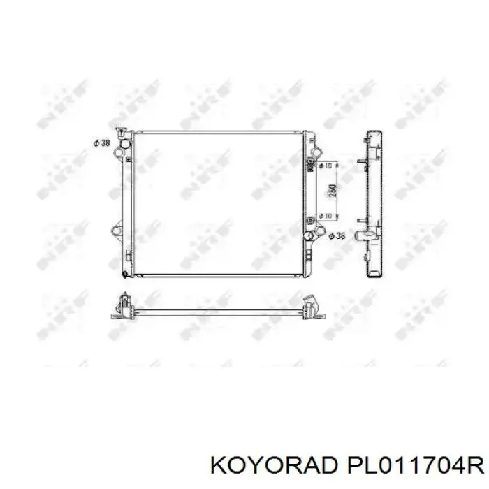 Радіатор PL011704R Koyorad