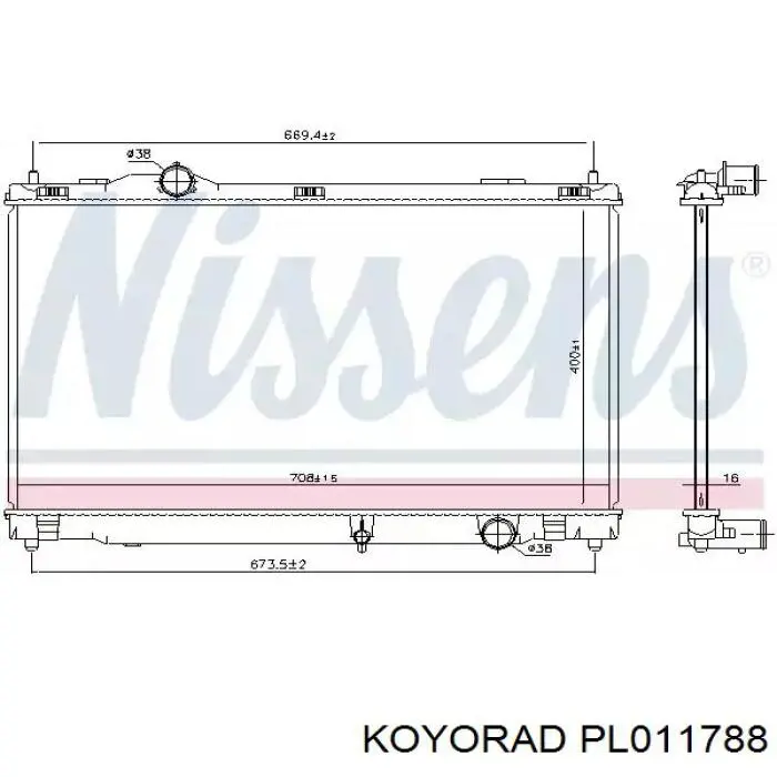 Радіатор охолодження Koyorad PL012715
