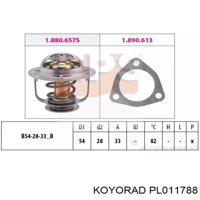 Купити PL011788 Koyorad Радіатор двигуна