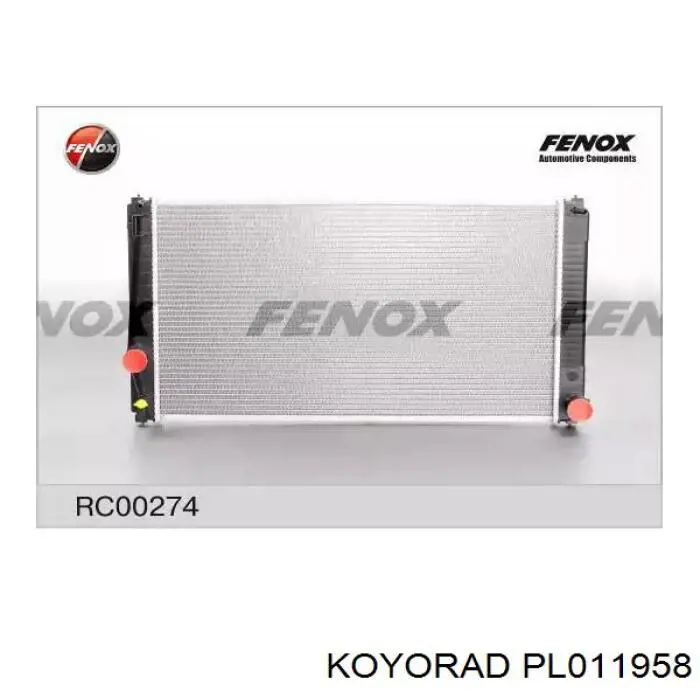 Купити PL011958 Koyorad Радіатор двигуна