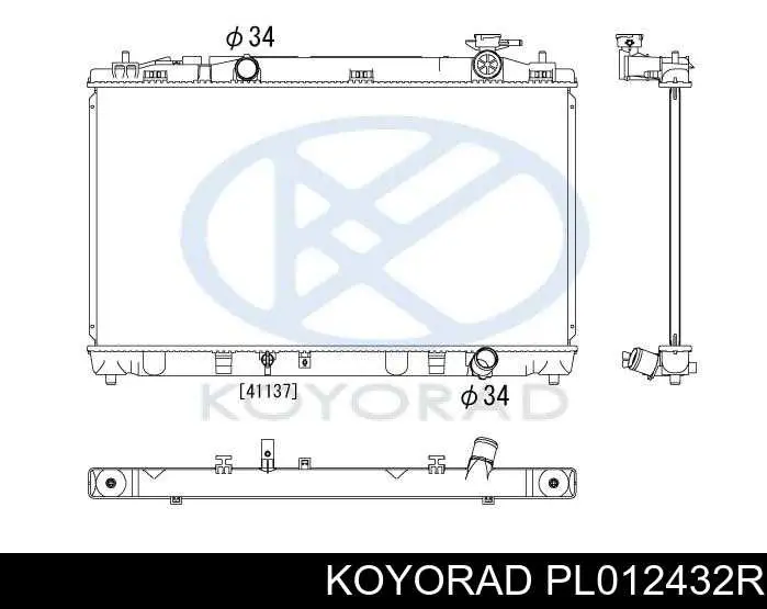 Радіатор PL012432R Koyorad