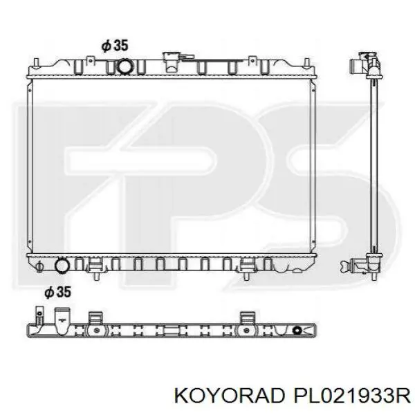 Радіатор основний Koyorad PL021933R ціна, від 102.28 USD