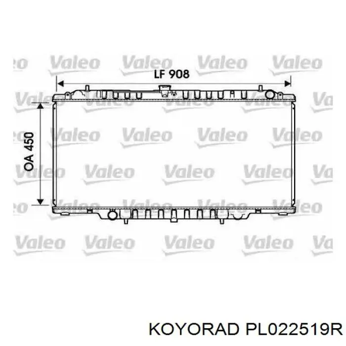 PL022519R Koyorad Радіатор охолодження двигуна
