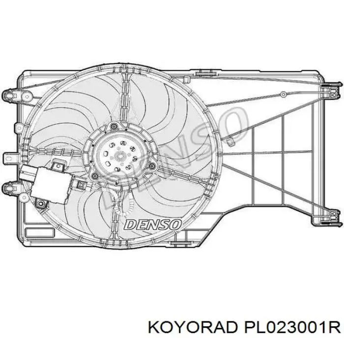 PL023001R Koyorad радіатор охолодження двигуна