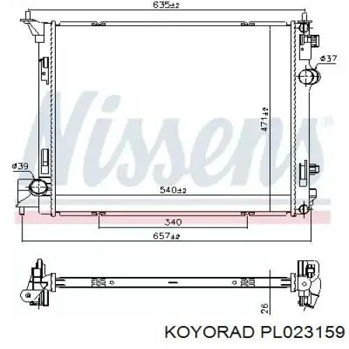 Радіатор основний FPS FP50A269 ціна, від 84.90 USD