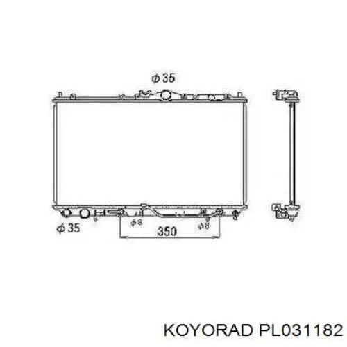 Радіатор основний Koyorad PL031182 ціна, від 107.70 USD