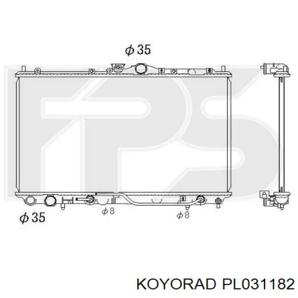 Купити PL031182 Koyorad Радіатор двигуна