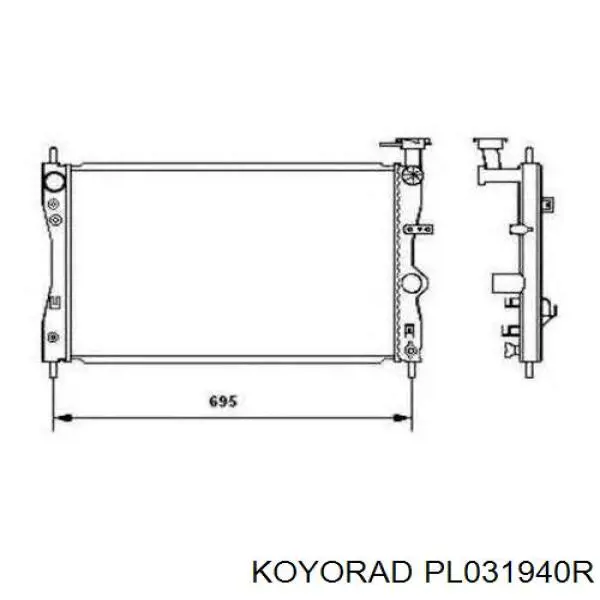 Купити PL031940R Koyorad Радіатор двигуна