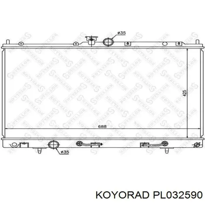 Радіатор основний Koyorad PL032590 ціна, від 124.46 USD