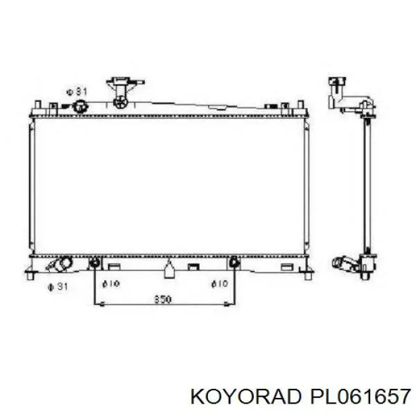 Радіатор основний Koyorad PL061657 ціна, від 76.52 USD