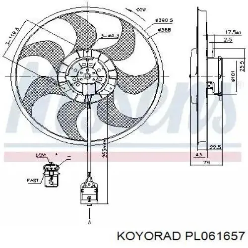 PL061657 Koyorad радіатор охолодження двигуна