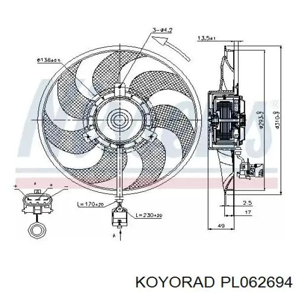 PL062694 Koyorad Радіатор охолодження двигуна