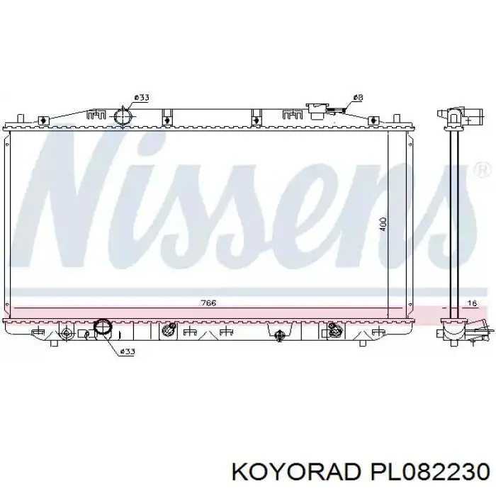 Радіатор PL082230 Koyorad