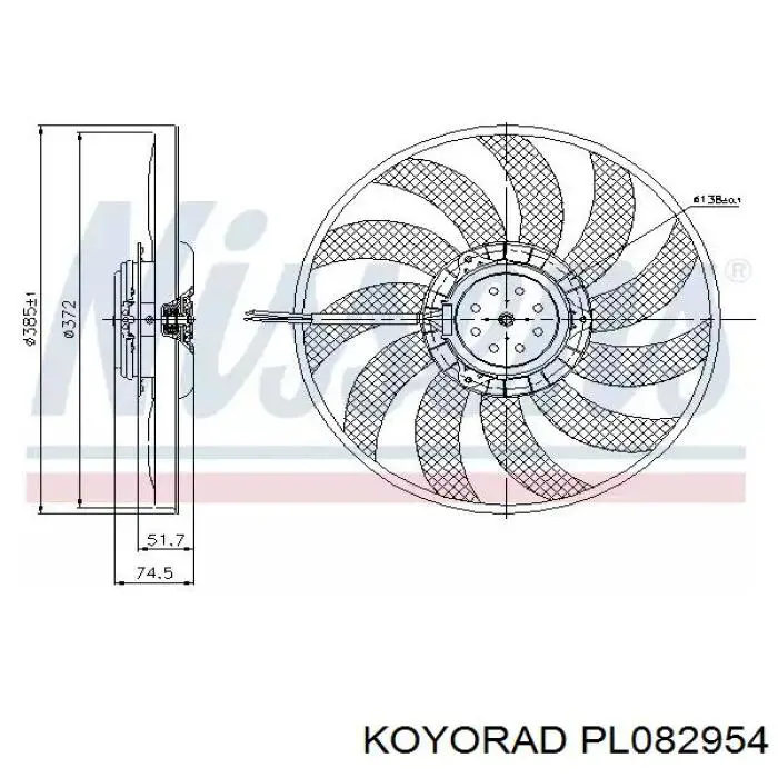 Радіатор основний Koyorad PL082954 ціна, від 145.75 USD