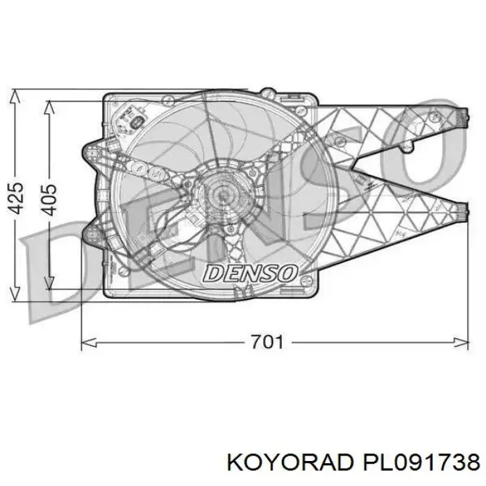 Радіатор PL091738 Koyorad