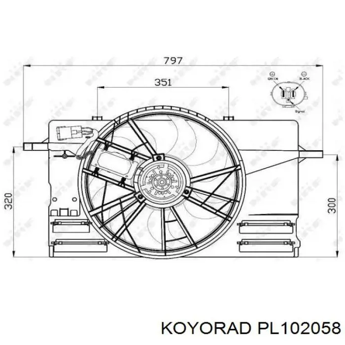 Радіатор PL102058 Koyorad