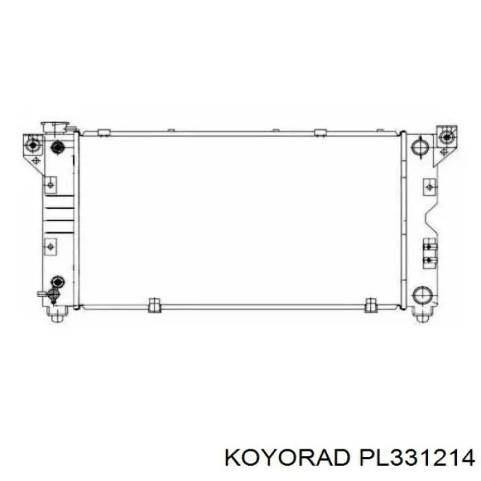 Радіатор основний Koyorad PL331214 ціна, від 102.69 USD