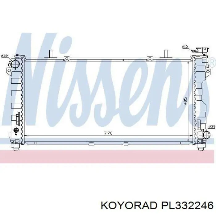 PL332246 Koyorad Радіатор охолодження двигуна