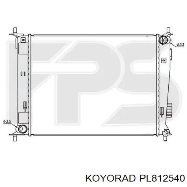 PL812540 Koyorad Радіатор охолодження двигуна