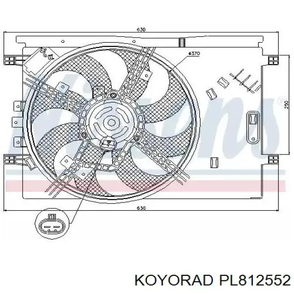 Радіатор PL812552 Koyorad