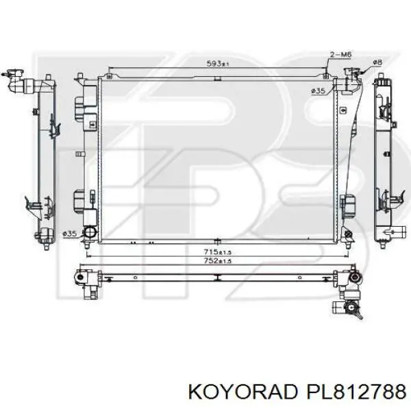 Радіатор 41D1082 Polcar