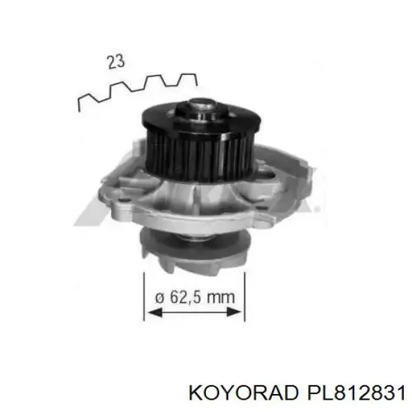 Радіатор охолодження двигуна PL812831 Koyorad