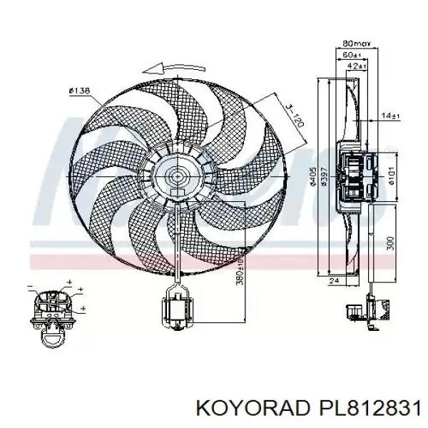 PL812831 Koyorad Радіатор охолодження двигуна